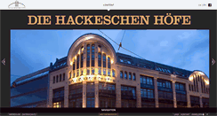 Desktop Screenshot of hackesche-hoefe.de